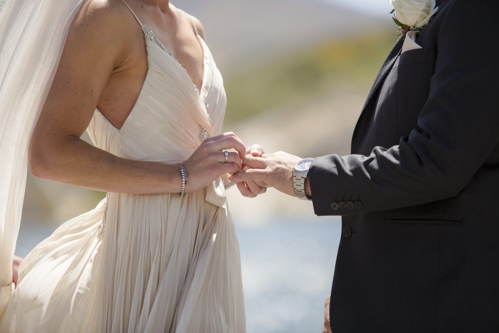 groom receiving ring