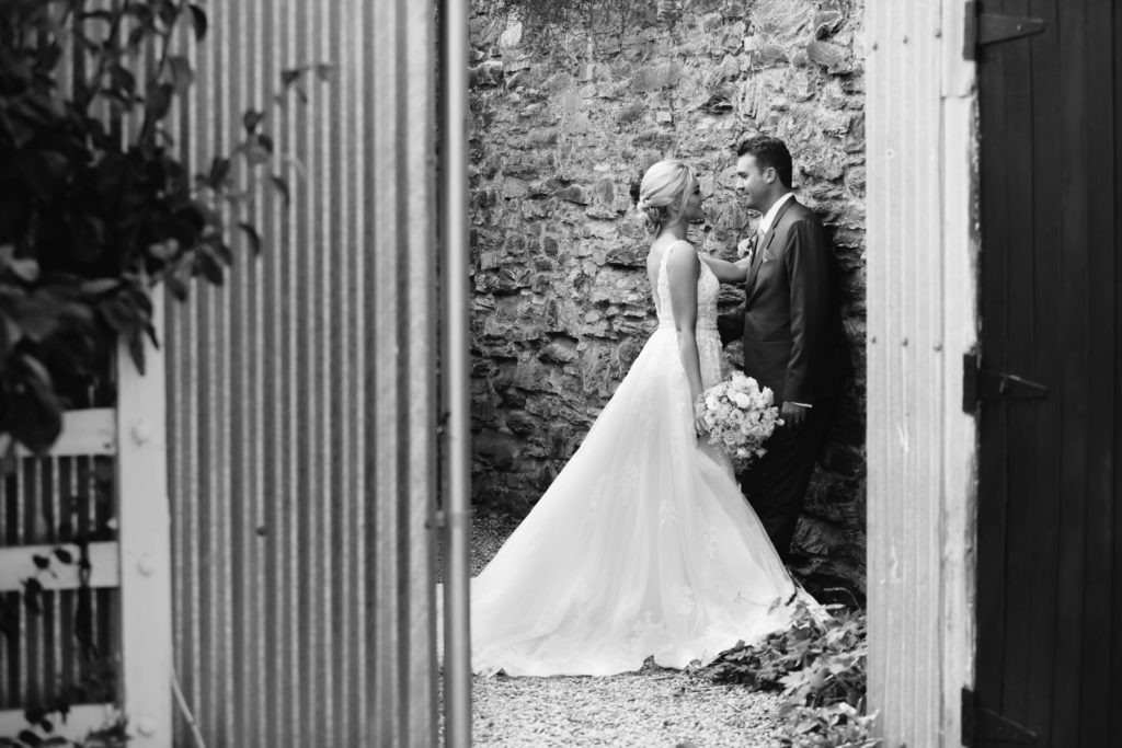 Bride and groom in Old Cromwell