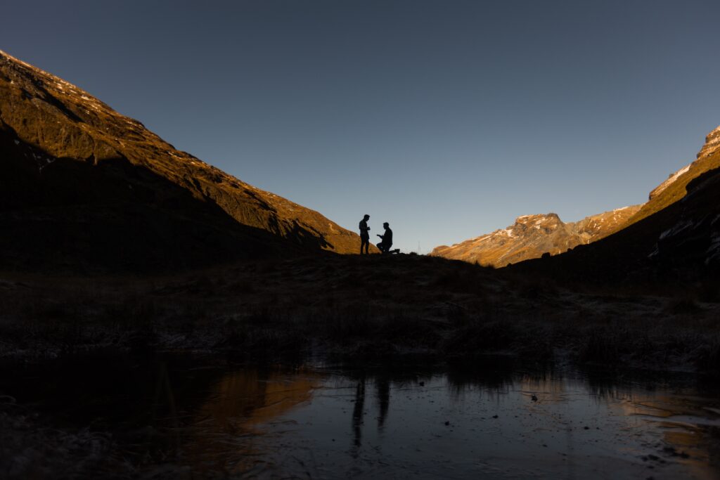 proposal at sunrise